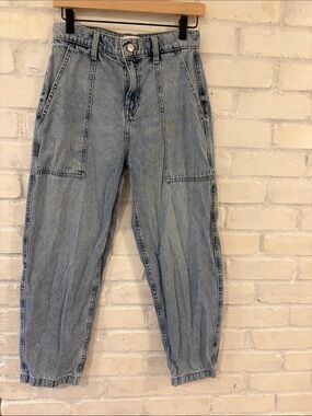 DKNY Jeans Light Blue Denim High-Rise Pants (B6)